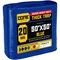 Core Tarps Heavy Duty Tarp, 50 ft L x 0.5 mm H x 50 ft W, 20 Mil, Blue, Polyethylene CT-705-50X50 - alternate 1